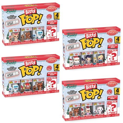 Funko Rudolph the Red-Nosed Reindeer Bitty Pop! Mini-Figure 4-Pack - Select Set(s) - for just $15.67! 