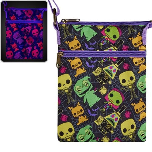 Funko The Nightmare Before Christmas Black Light Crossbody Passport Bag - Just $14.99! Shop now at Retro Gaming of Denver