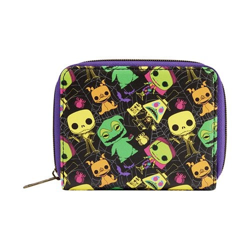 Funko The Nightmare Before Christmas Black Light Print Zip-Around Wallet - Just $21.99! Shop now at Retro Gaming of Denver