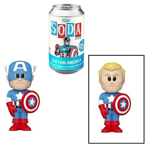 Funko Vinyl Soda Figure - Limited Edition - Marvel Captain America - Just $14.99! Shop now at Retro Gaming of Denver