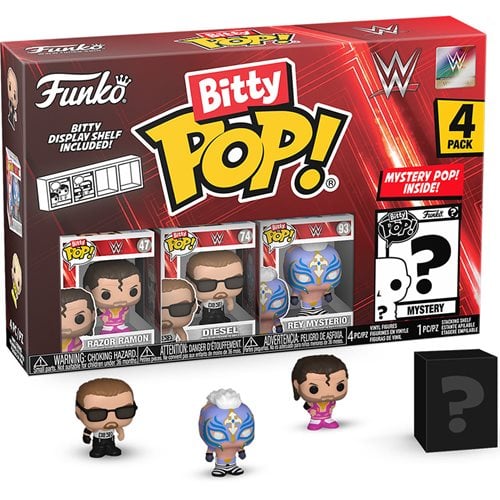 Funko WWE Bitty Pop! Mini-Figure 4-Pack - Select Set(s) - for just $14.99! 