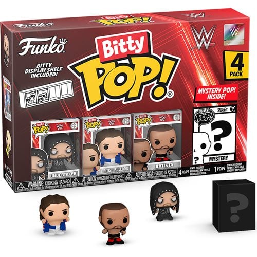 Funko WWE Bitty Pop! Mini-Figure 4-Pack - Select Set(s) - for just $14.99! 