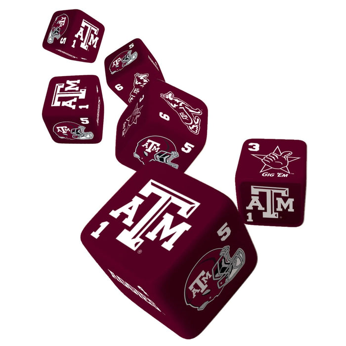 Texas A&M Dice Set - 19mm - for just $7.99! 