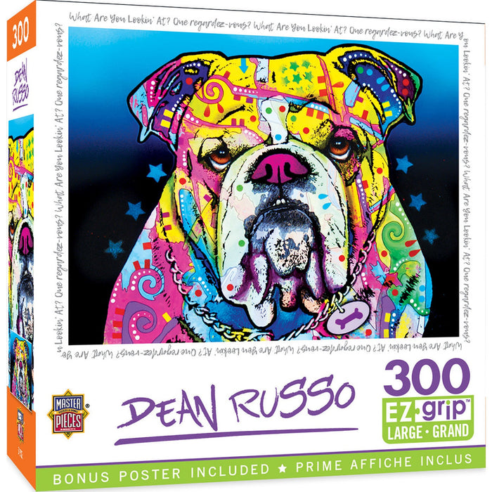 Dean Russo - What Are You Looking At? 300 Piece EZ Grip Jigsaw Puzzle - Just $8.99! Shop now at Retro Gaming of Denver