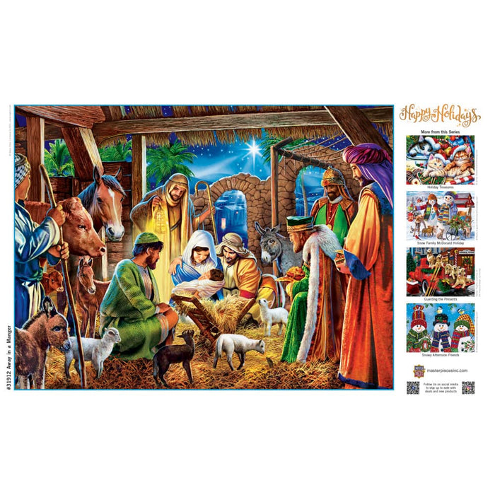 Happy Holidays - Away in a Manger 300 Piece EZ Grip Jigsaw Puzzle - for just $14.99! 