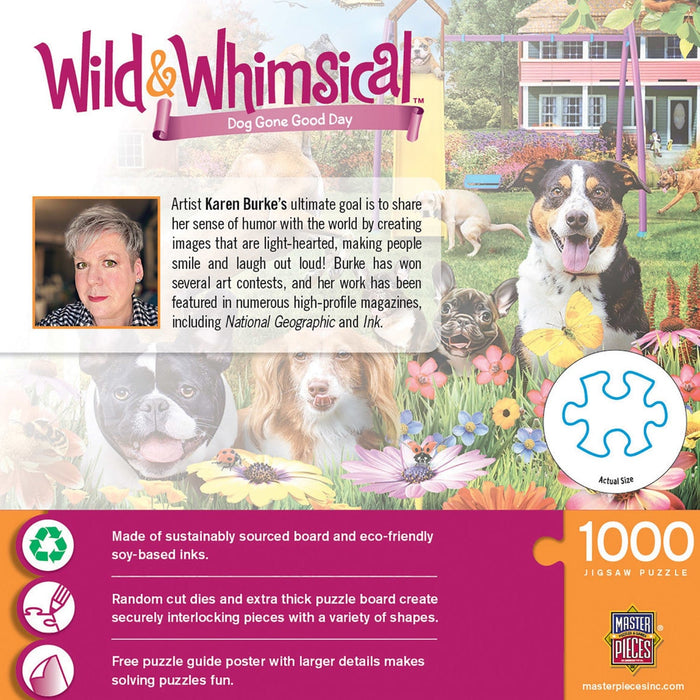 Wild & Whimsical - Dog Gone Good Day 1000 Piece Jigsaw Puzzle - for just $12.99! 