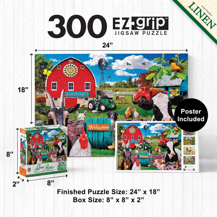 Green Acres - Welcoming Committee 300 Piece EZ Grip Jigsaw Puzzle - for just $14.99! 