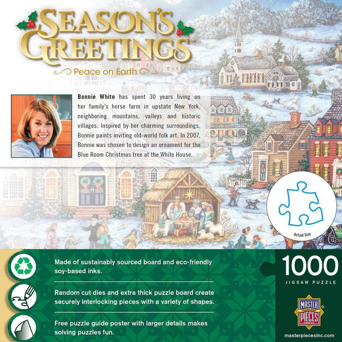 Season's Greetings - Peace on Earth 1000 Piece Jigsaw Puzzle - for just $16.99! 