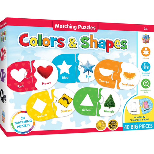 Colors & Shapes - Educational Matching Jigsaw Puzzles - Premium Educational - Just $12.99! Shop now at Retro Gaming of Denver
