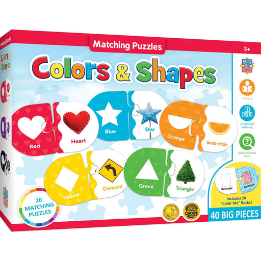 Colors & Shapes - Educational Matching Jigsaw Puzzles - for just $12.99! 