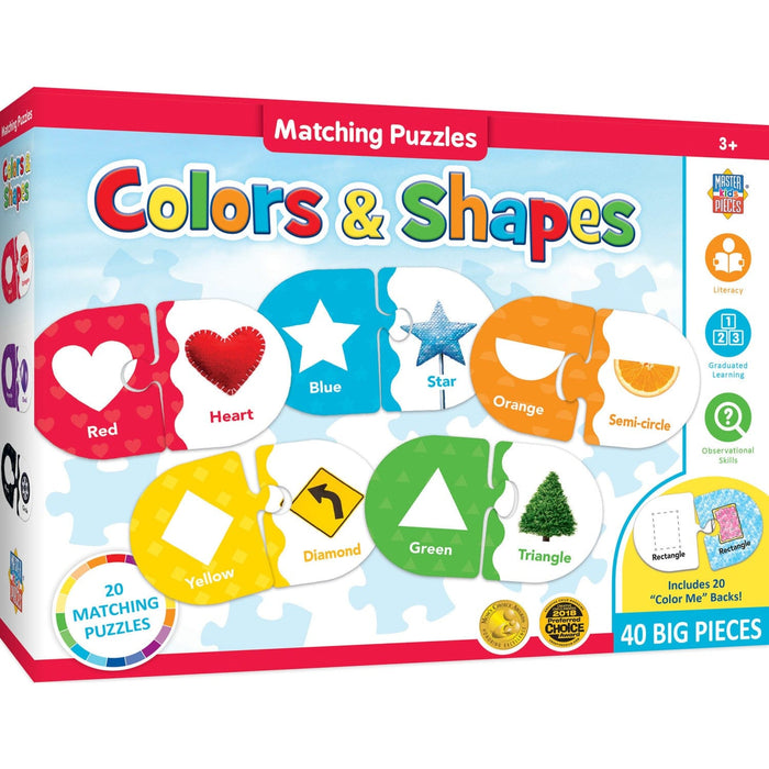 Colors & Shapes - Educational Matching Jigsaw Puzzles - for just $12.99! 