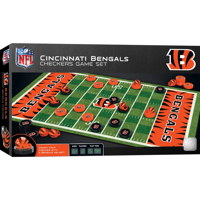 Cincinnati Bengals Checkers Board Game - Just $19.99! Shop now at Retro Gaming of Denver