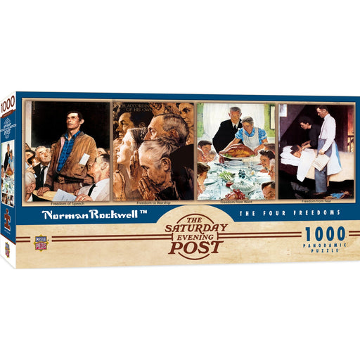 Saturday Evening Post - The Four Freedoms 1000 Piece Panoramic Jigsaw Puzzle - Just $14.99! Shop now at Retro Gaming of Denver