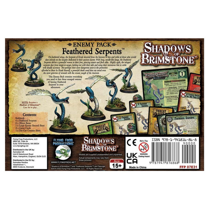 Shadows of Brimstone: Feathered Serpents Enemy Pack - for just $24.95! 