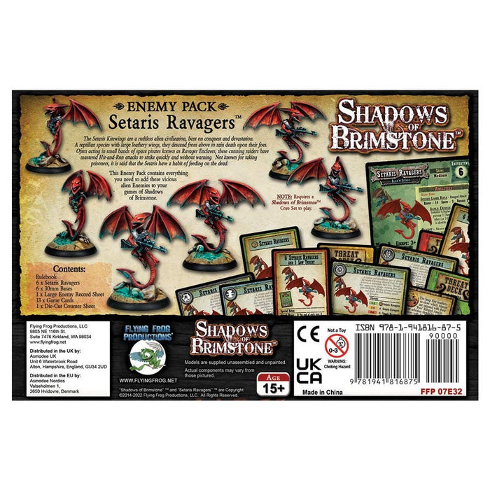 Shadows of Brimstone: Setaris Ravagers Enemy Pack - for just $24.95! 