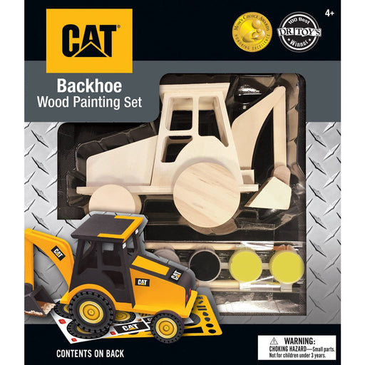 CAT - Caterpillar Backhoe Wood Craft & Paint Kit - for just $19.99! 