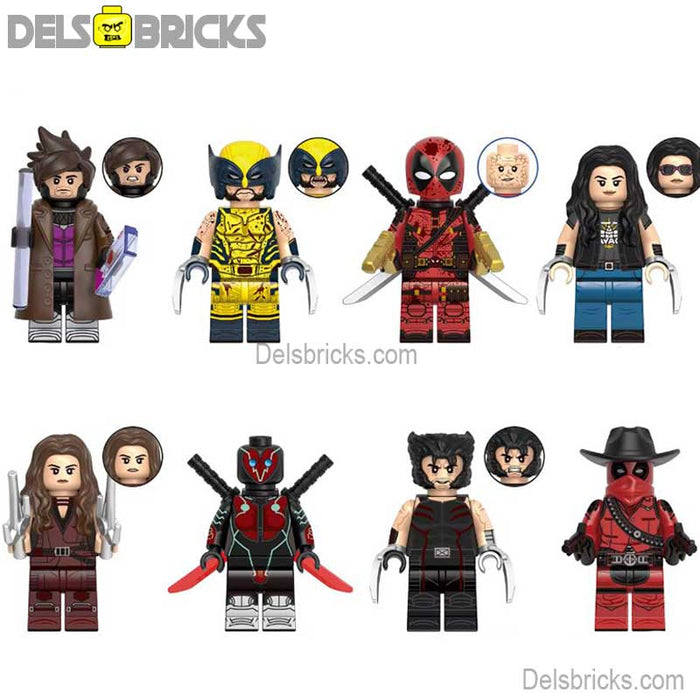 Deadpool & Wolverine Movie Set of 8 Lego Minifigures Custom Toys - Just $28! Shop now at Retro Gaming of Denver