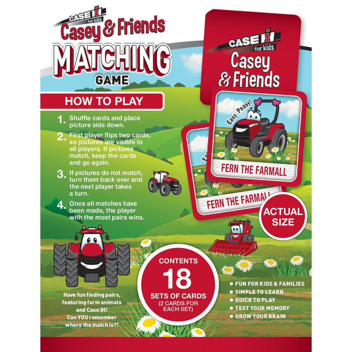 Case IH - Casey & Friends Matching Game - for just $9.99! 