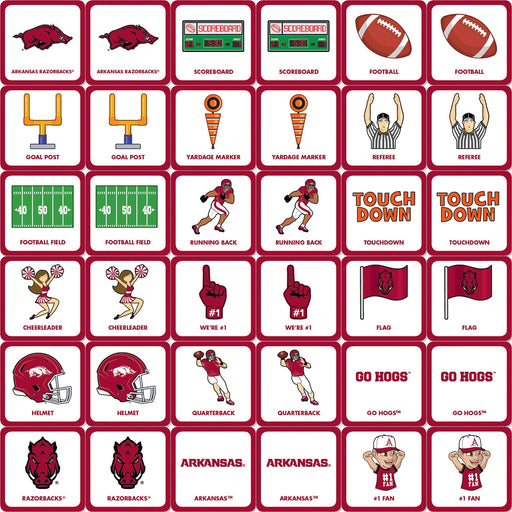 Arkansas Razorbacks Matching Game - Just $12.99! Shop now at Retro Gaming of Denver