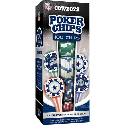 Dallas Cowboys 100 Piece Poker Chips - Just $29.99! Shop now at Retro Gaming of Denver