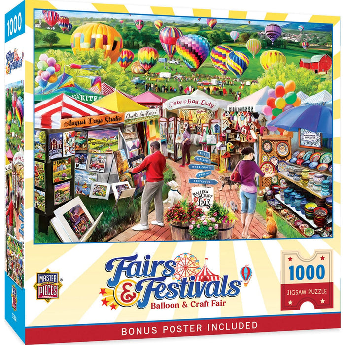 Fairs & Festivals - Balloon & Craft Fair 1000 Piece Jigsaw Puzzle - for just $16.99! 