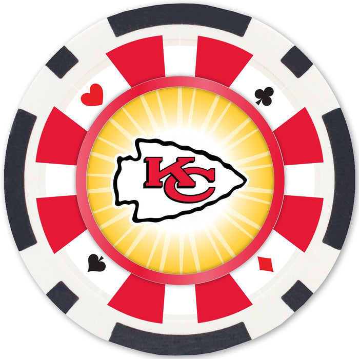 Kansas City Chiefs 100 Piece Poker Chips - Just $29.99! Shop now at Retro Gaming of Denver