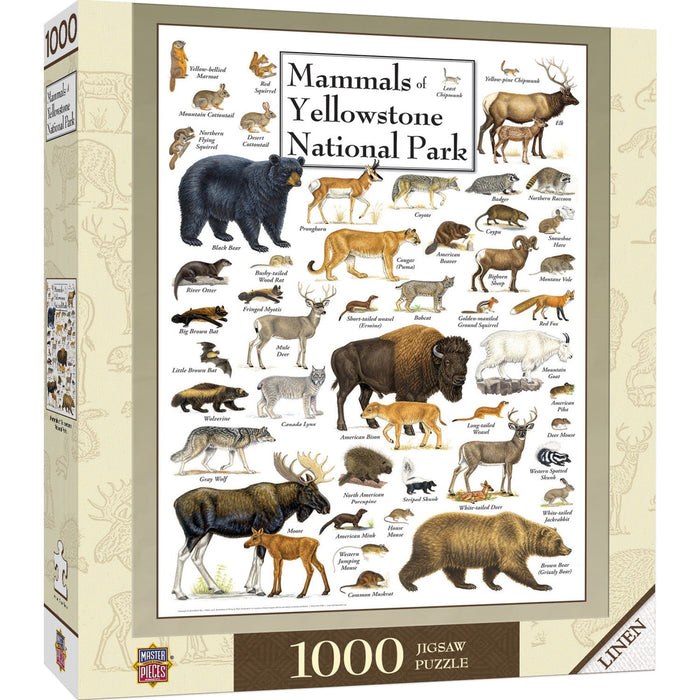 Mammals of Yellowstone National Park 1000 Piece Jigsaw Puzzle - Just $16.99! Shop now at Retro Gaming of Denver