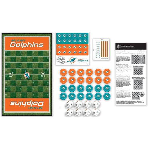 Miami Dolphins Checkers Board Game - Just $19.99! Shop now at Retro Gaming of Denver