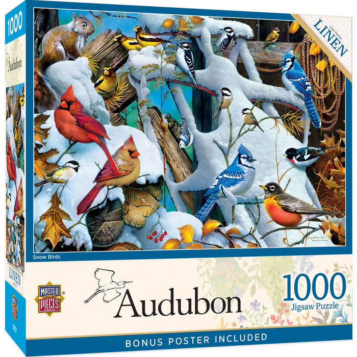 Audubon - Snow Birds 1000 Piece Jigsaw Puzzle - Just $16.99! Shop now at Retro Gaming of Denver