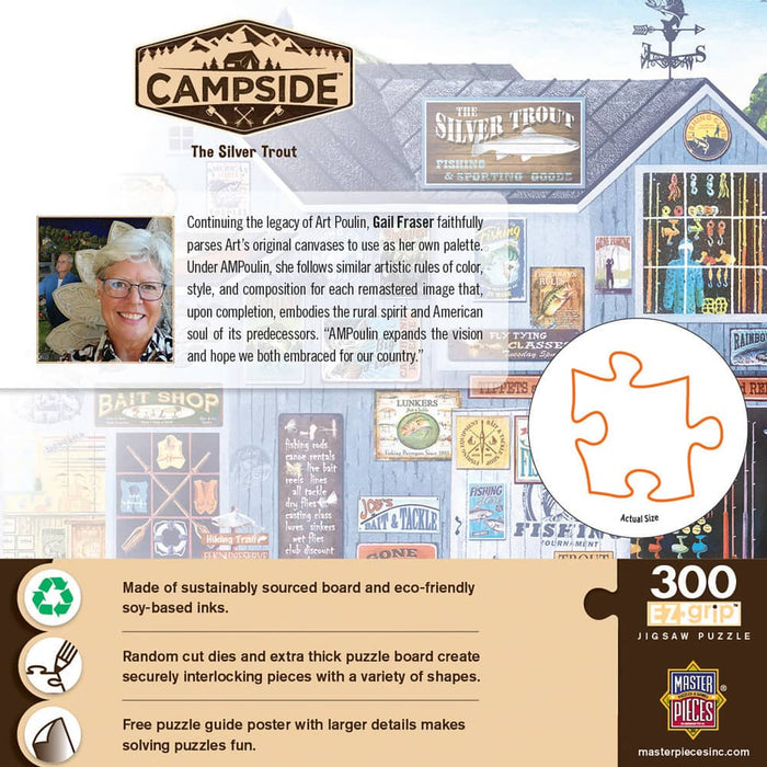 Campside - The Silver Trout 300 Piece EZ Grip Jigsaw Puzzle - for just $14.99! 