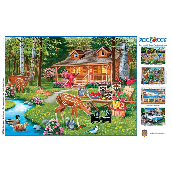 Family Time - Creekside Gathering 400 Piece Jigsaw Puzzle - Just $14.99! Shop now at Retro Gaming of Denver