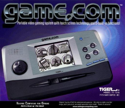 Game.com (Tiger) - for just $0! 