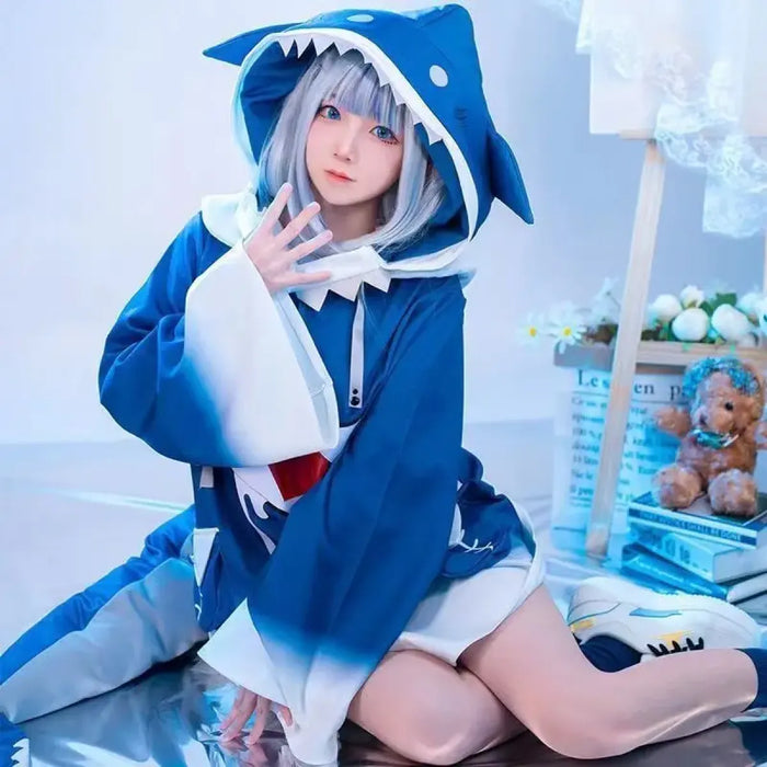 Hololive Gawr Gura Shark Cosplay - Complete Set with Tail - for just $27.99! 