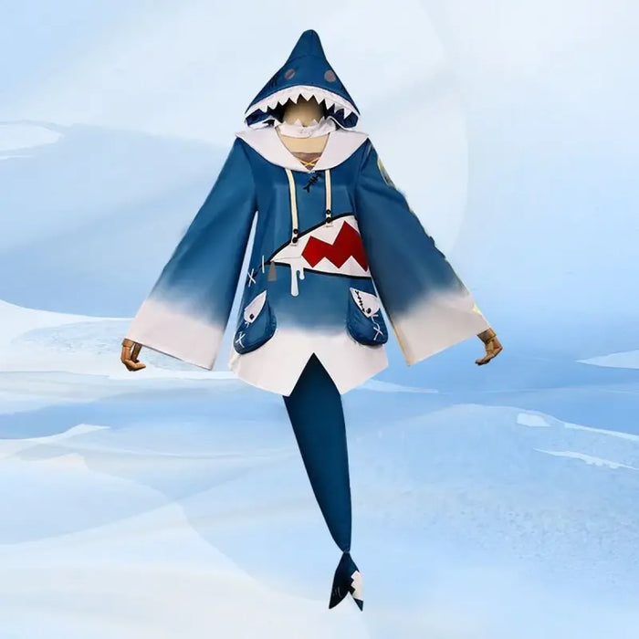 Hololive Gawr Gura Shark Cosplay - Complete Set with Tail - for just $27.99! 