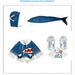 Hololive Gawr Gura Shark Cosplay - Complete Set with Tail - for just $27.99! 