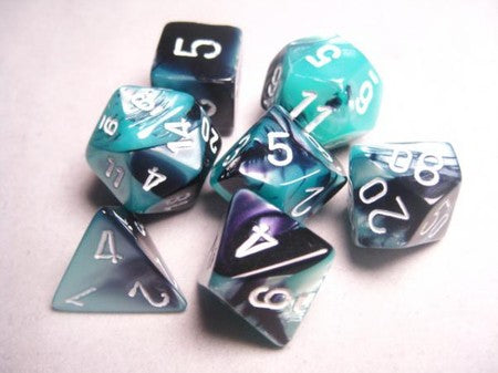 Gemini 5 Polyhedral Purple-Teal/Gold 7-Die Set - Just $10! Shop now at Retro Gaming of Denver