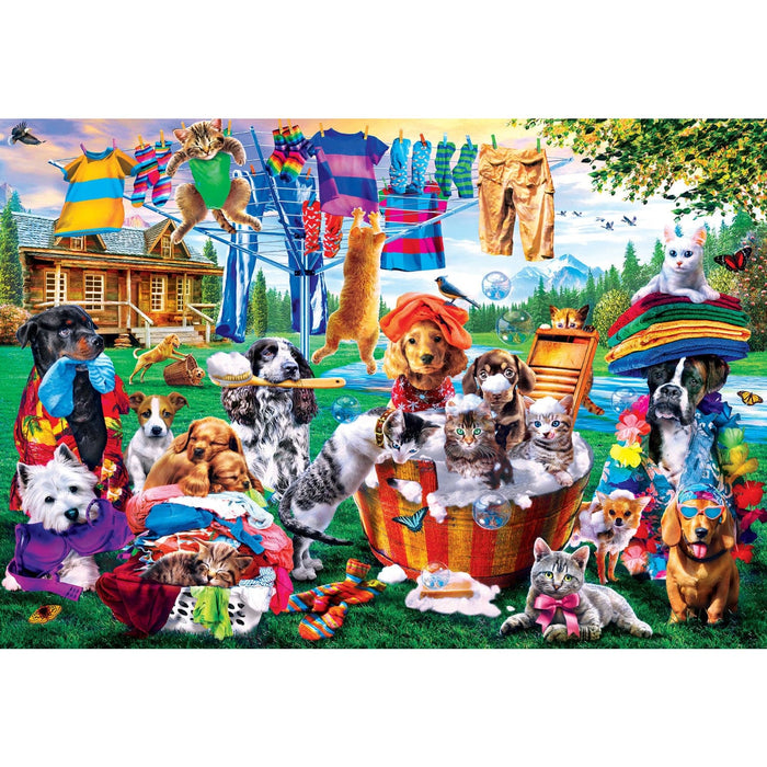 EZ Grip - Laundry Day Rascals 1000 Piece Jigsaw Puzzle - for just $19.99! 