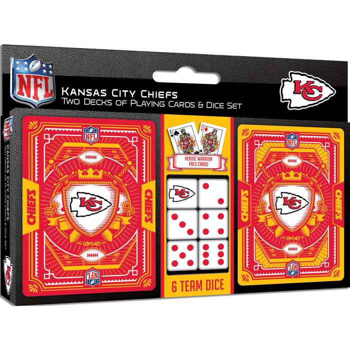 Kansas City Chiefs - 2-Pack Playing Cards & Dice Set - Just $19.99! Shop now at Retro Gaming of Denver