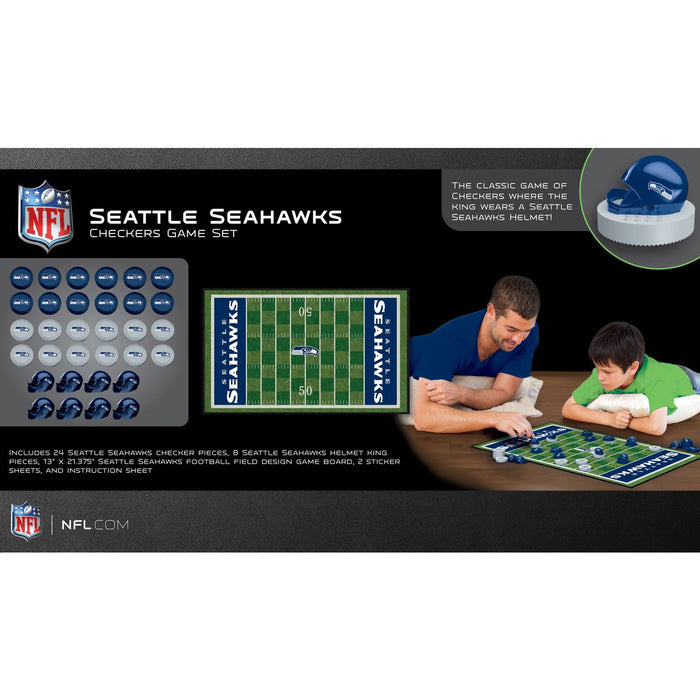 Seattle Seahawks Checkers Board Game - Just $19.99! Shop now at Retro Gaming of Denver