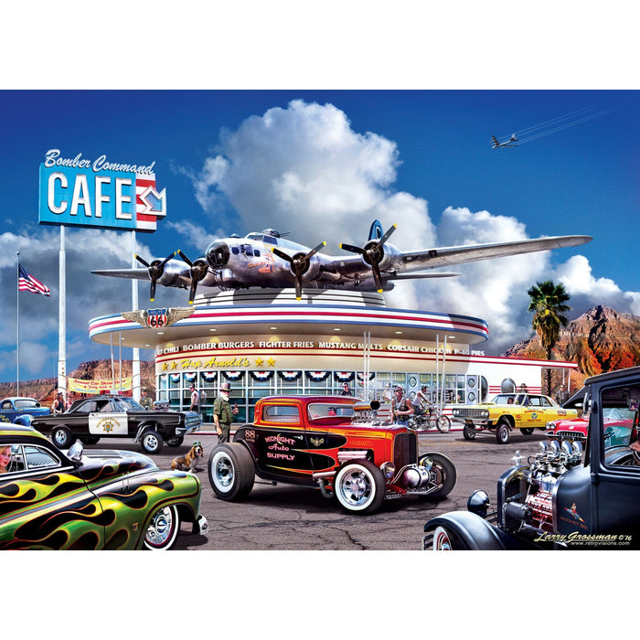 Cruisin' Route 66 - Bomber Command Cafe 1000 Piece Jigsaw Puzzle - Just $16.99! Shop now at Retro Gaming of Denver