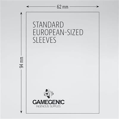 Gamegenic Prime Sleeves: Standard European (62 x 94 mm) - for just $3.49! 