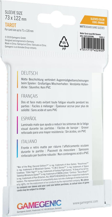 Gamegenic MATTE Sleeves: Tarot - for just $4.49! 