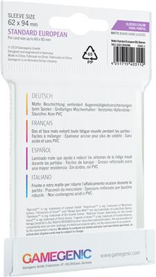Gamegenic MATTE Sleeves: Standard European (62 x 94 mm) - for just $3.99! 