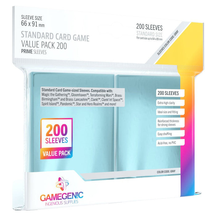 GameGenic PRIME Standard Card Game Sleeves - Value Pack 200 - Just $10.49! Shop now at Retro Gaming of Denver