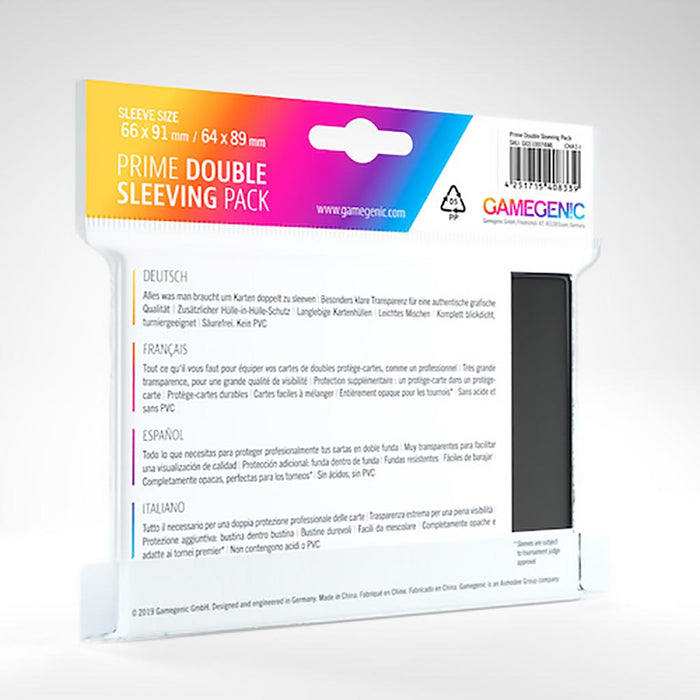 Gamegenic Prime Double Sleeving Pack 80 - for just $6.99! 