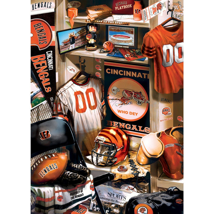 Cincinnati Bengals - Locker Room 500 Piece Jigsaw Puzzle - for just $16.99! 