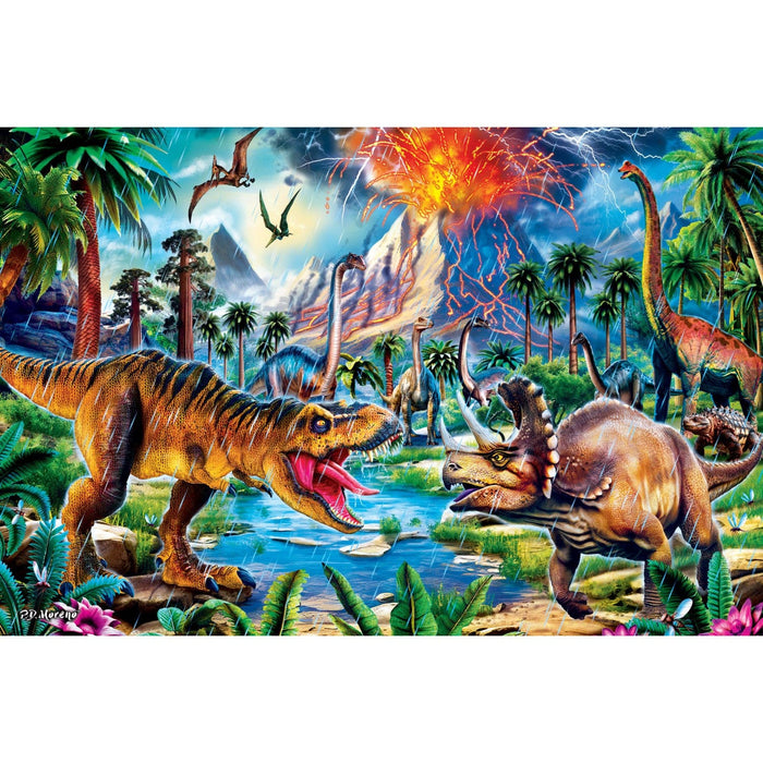 Glow in the Dark - Dinosaur World 48 Piece Floor Jigsaw Puzzle - for just $19.99! 