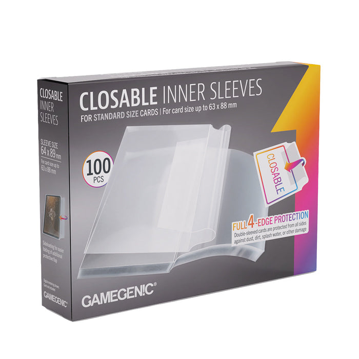 Gamegenic Closable Inner Sleeves (64 x 89 mm, 100 pack) - for just $5.99! 