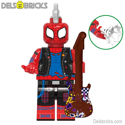 Spider-Punk Lego-Compatible Minifigure - Premium Spiderman Lego Minifigures - Just $3.99! Shop now at Retro Gaming of Denver