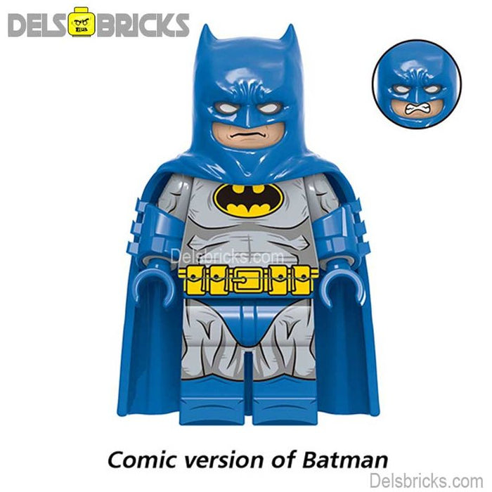 Comic Book Batman Blue/Gray Suit Design Lego Batman Minifigures - Premium Minifigures - Just $3.99! Shop now at Retro Gaming of Denver